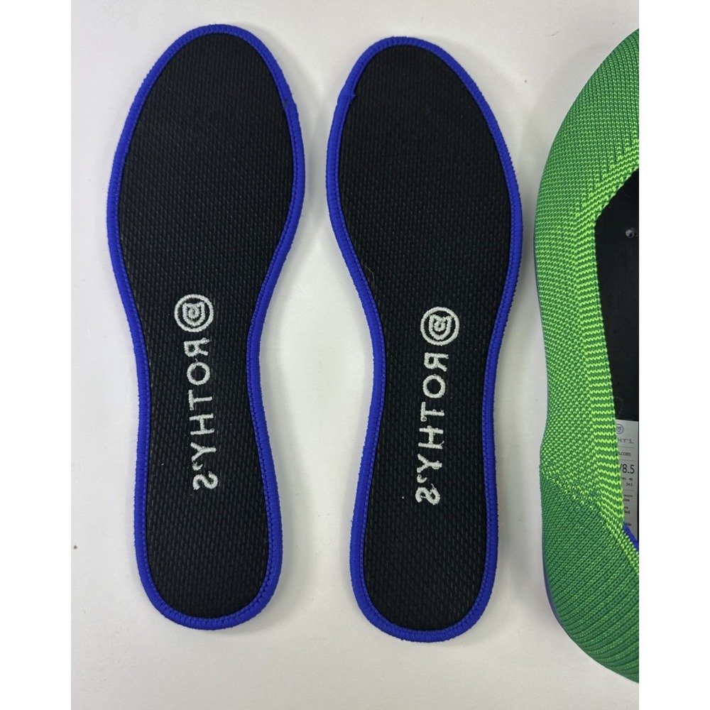 Rothys The Flat Jellybean Kelly Green Knit Round Toe Slip On Shoes 8.5 *RARE EUC - Picture 8 of 11
